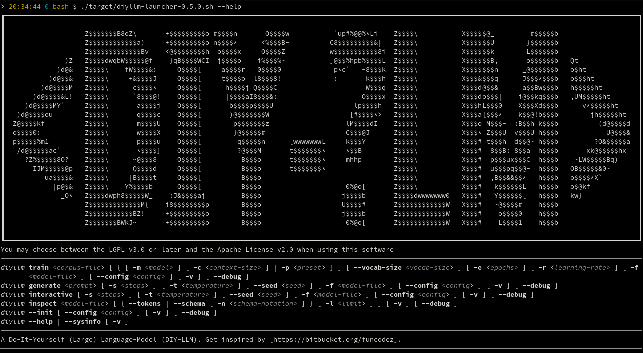 diyllm --help